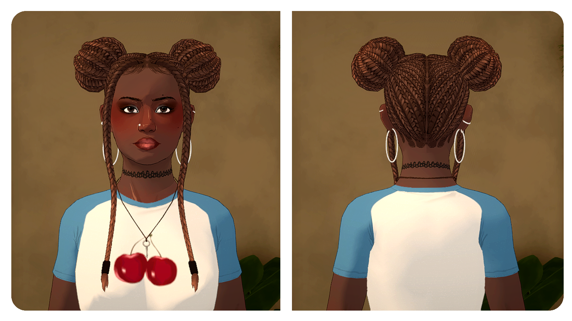 [Frxggles] - Braided Buns image 1