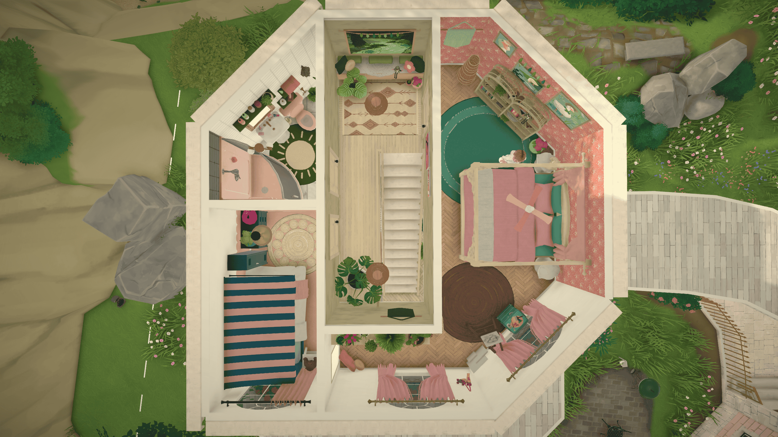 Cute Pink Not-a-Box House image 3