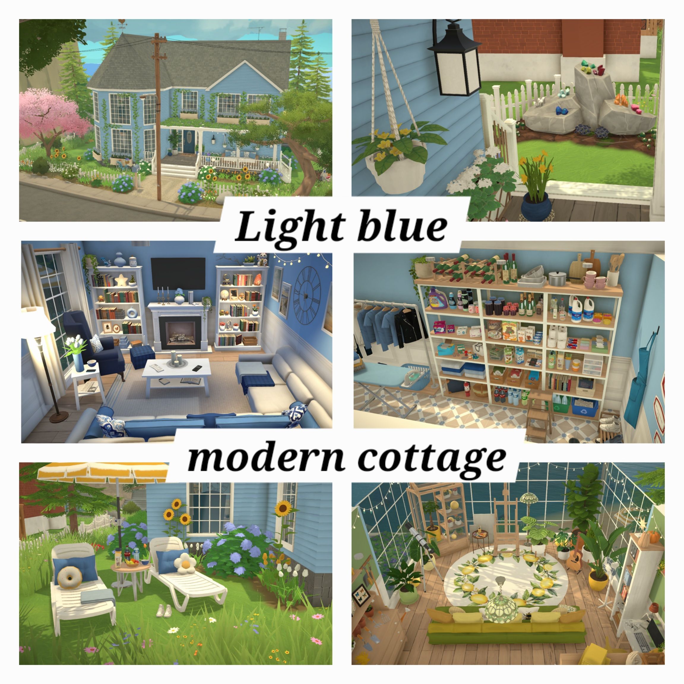 [FlaviaForesta] Light blue modern cottage image 1