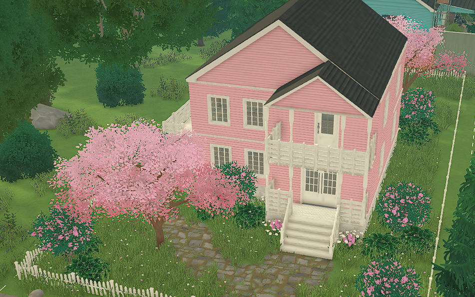 Cute Pink Flowery House image 1