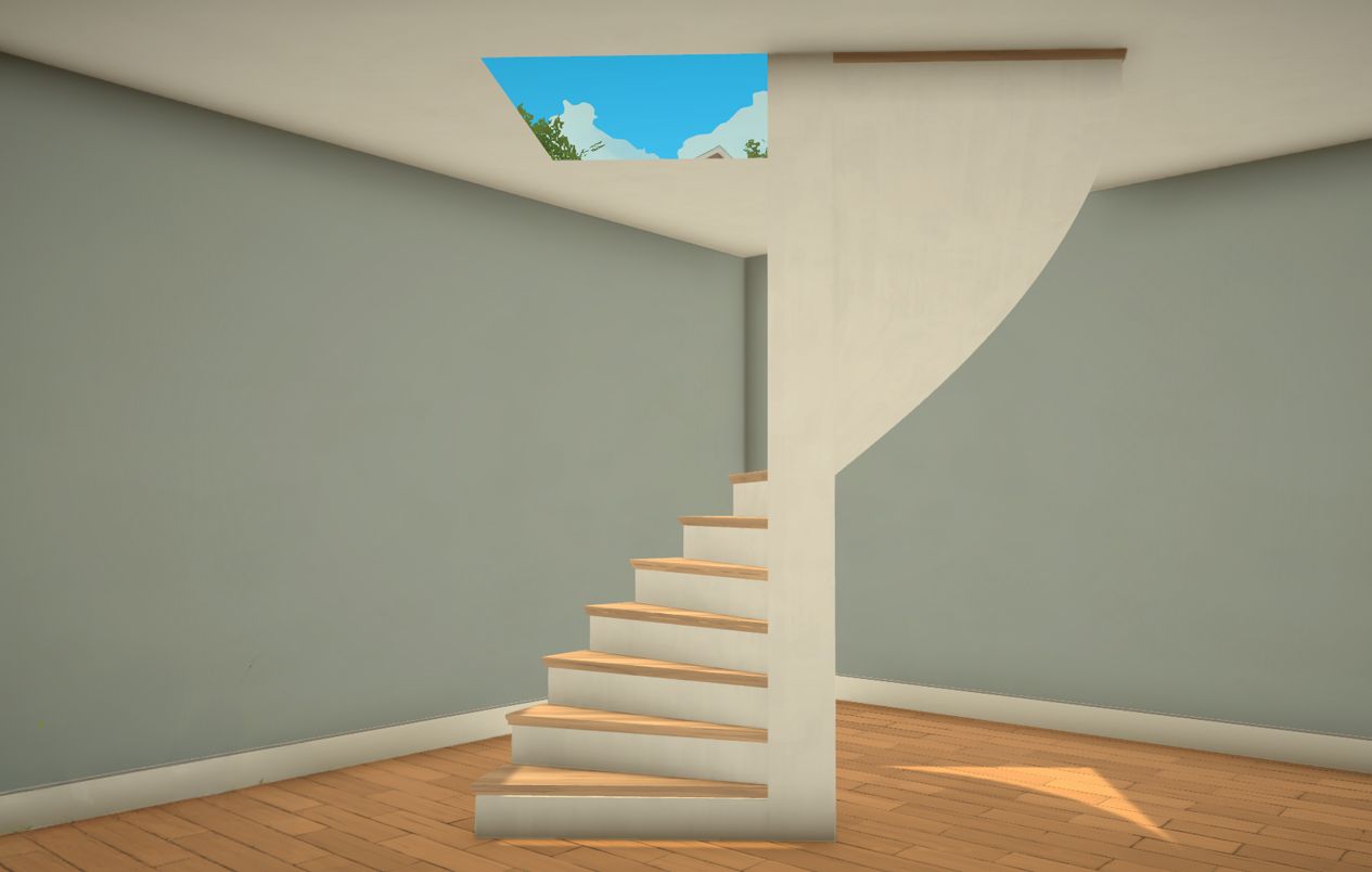 Spiral Staircase Half Turn image 1