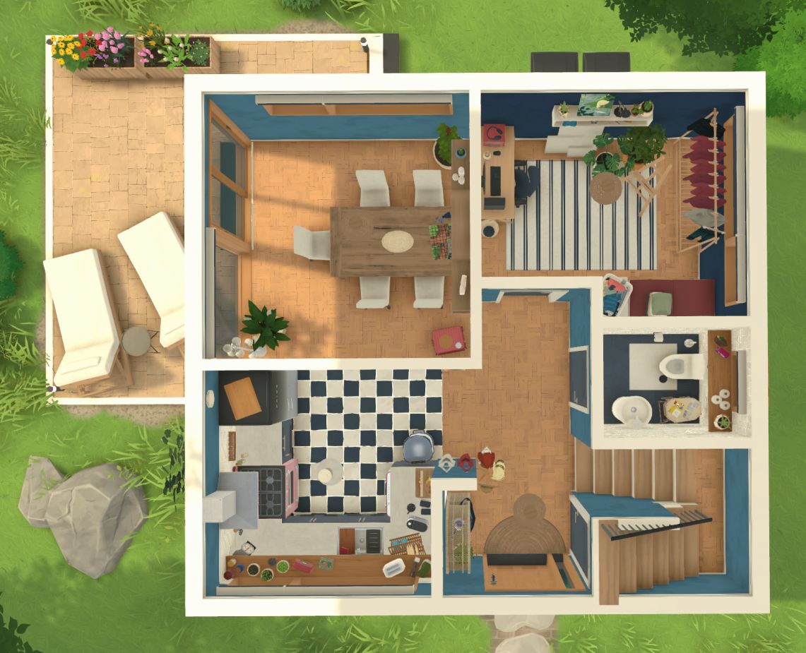 Tiny House in Blue image 2
