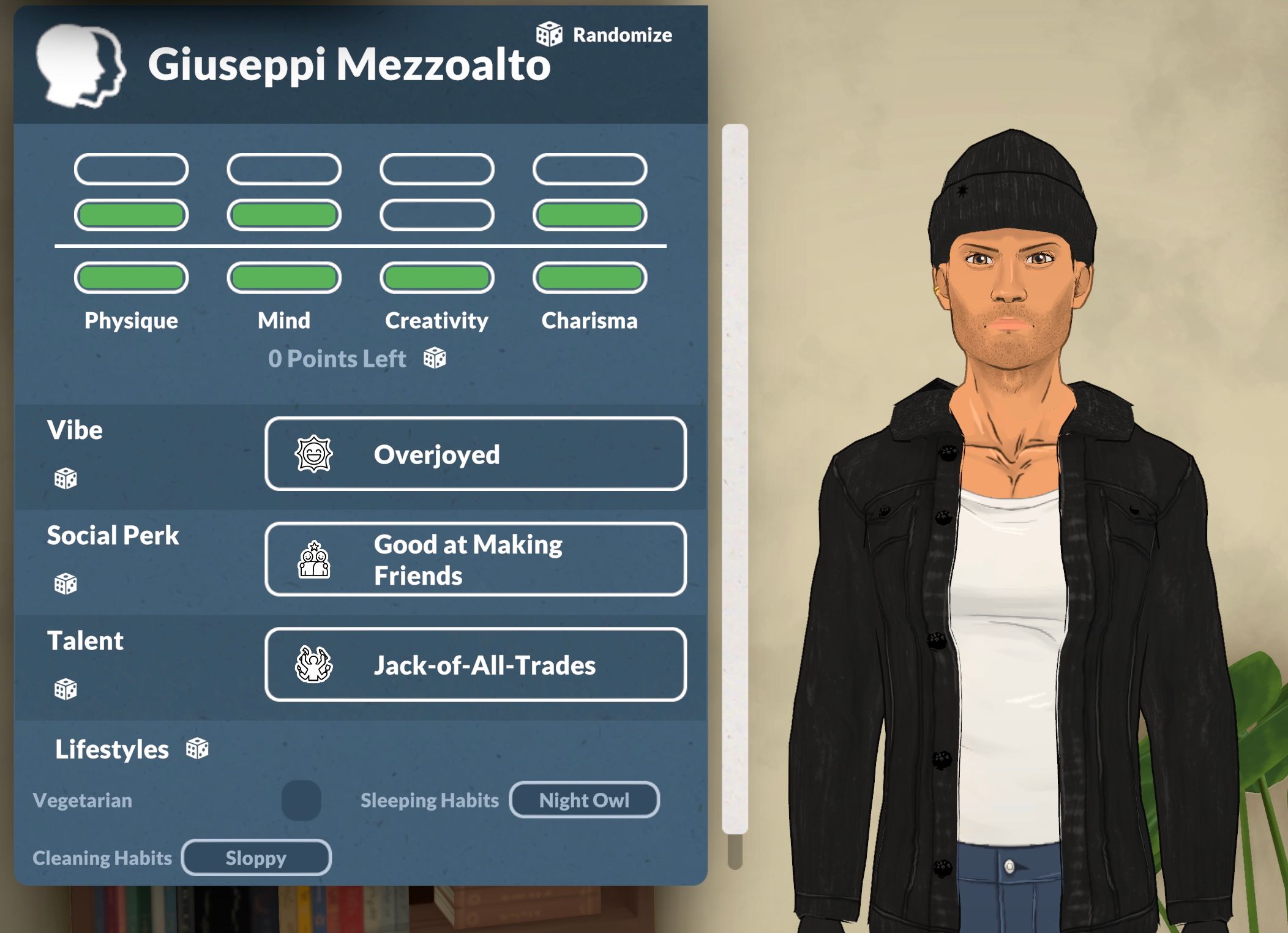 Giuseppi Mezzoalto from the handheld Sims series image 1