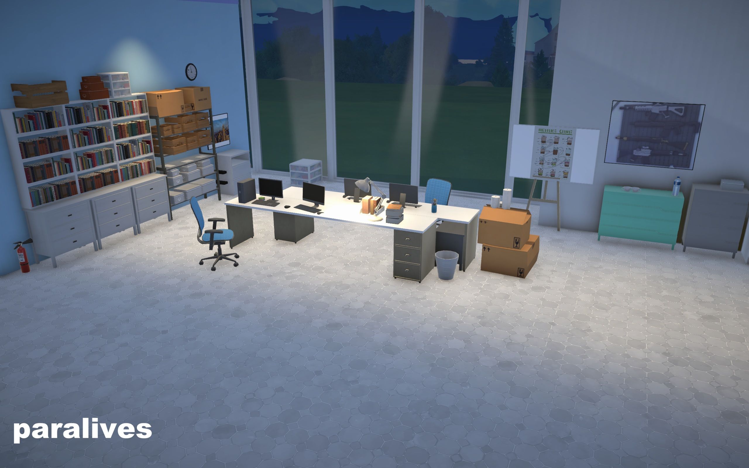 blue archive sensei  schale office  inside image 2