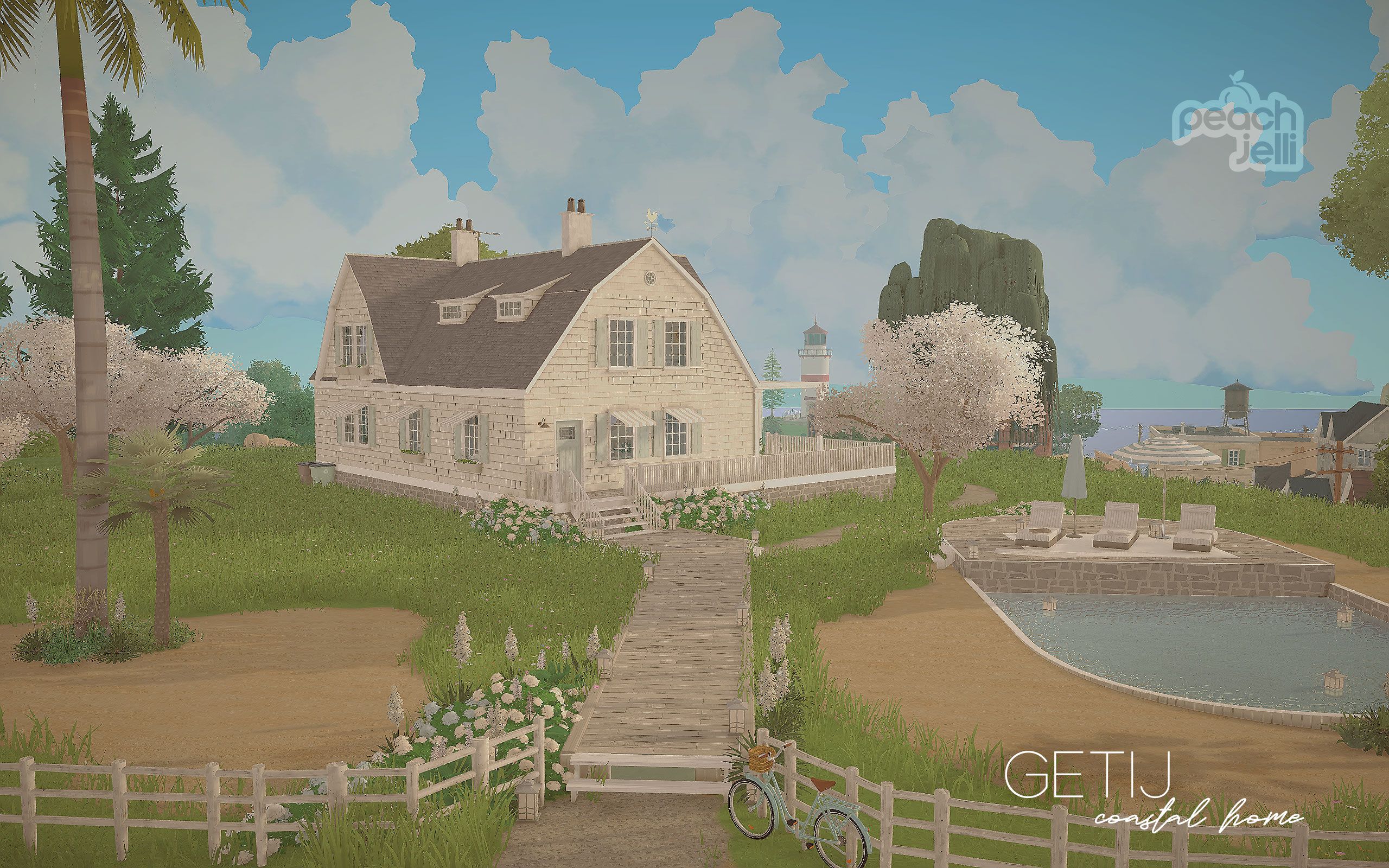 GETIJ | 3BR Dutch Colonial (No Mods/CC/Textures) image 1