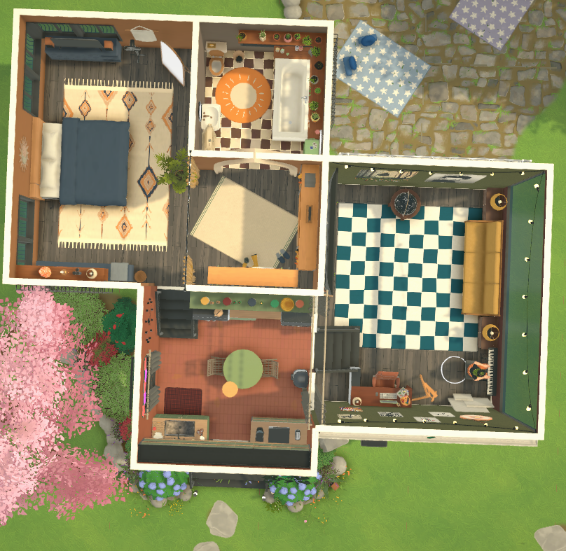 mini split level  w/pond + outdoor theatre image 10