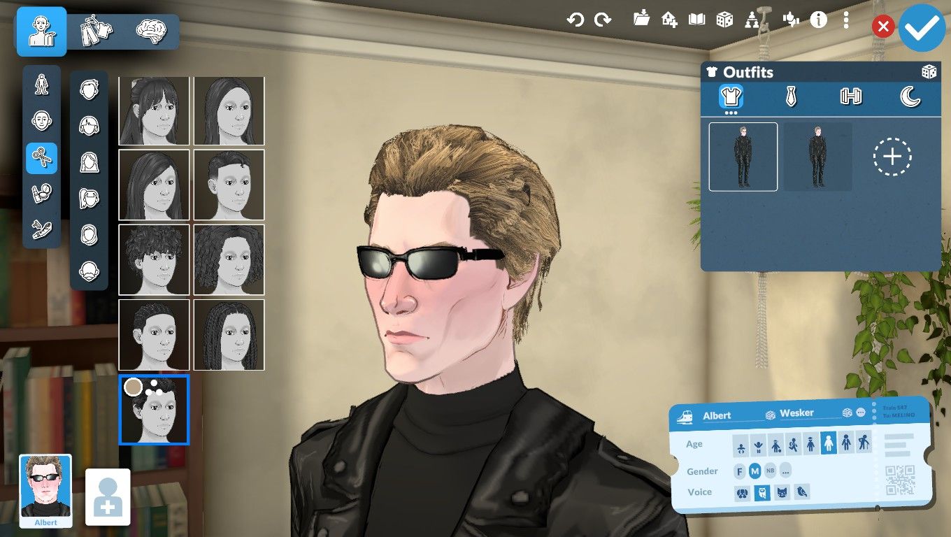 Albert Wesker [Hair and Accessories] image 6
