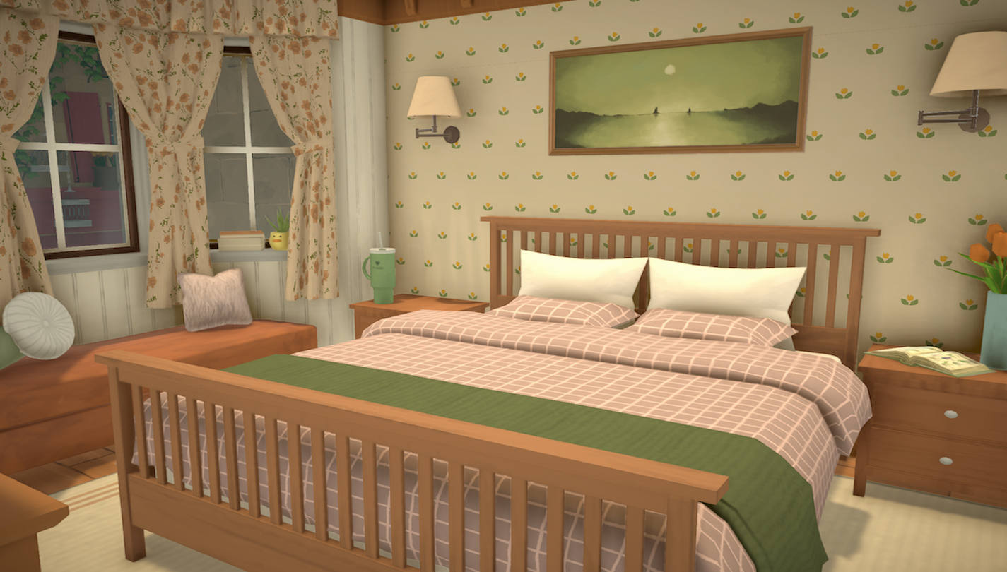 Eclectic Book Nook Townhouse | No CC No Mods image 9
