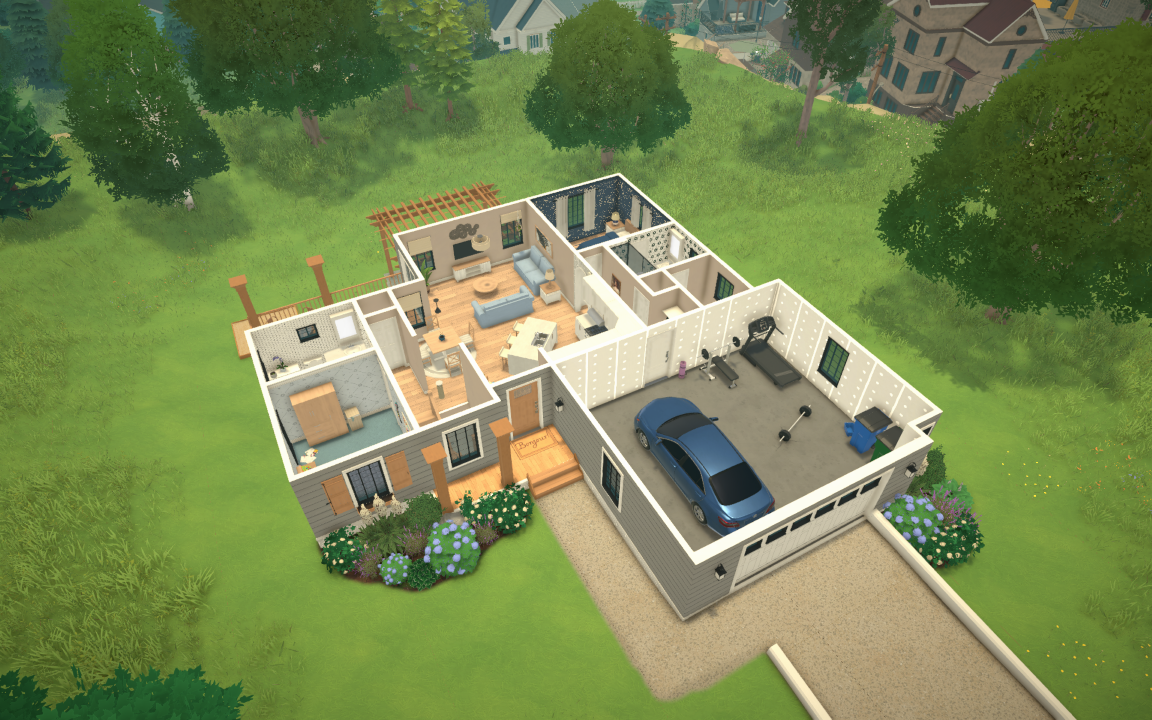 Sloped Lot - Gray House image 4