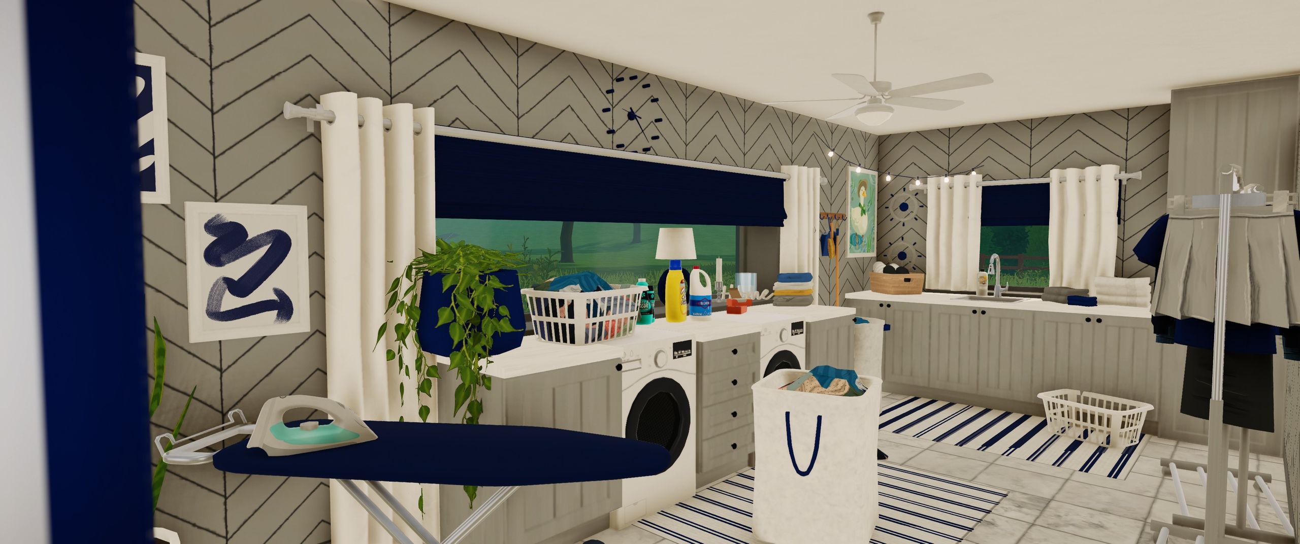 Nautical Laundry Corner image 4