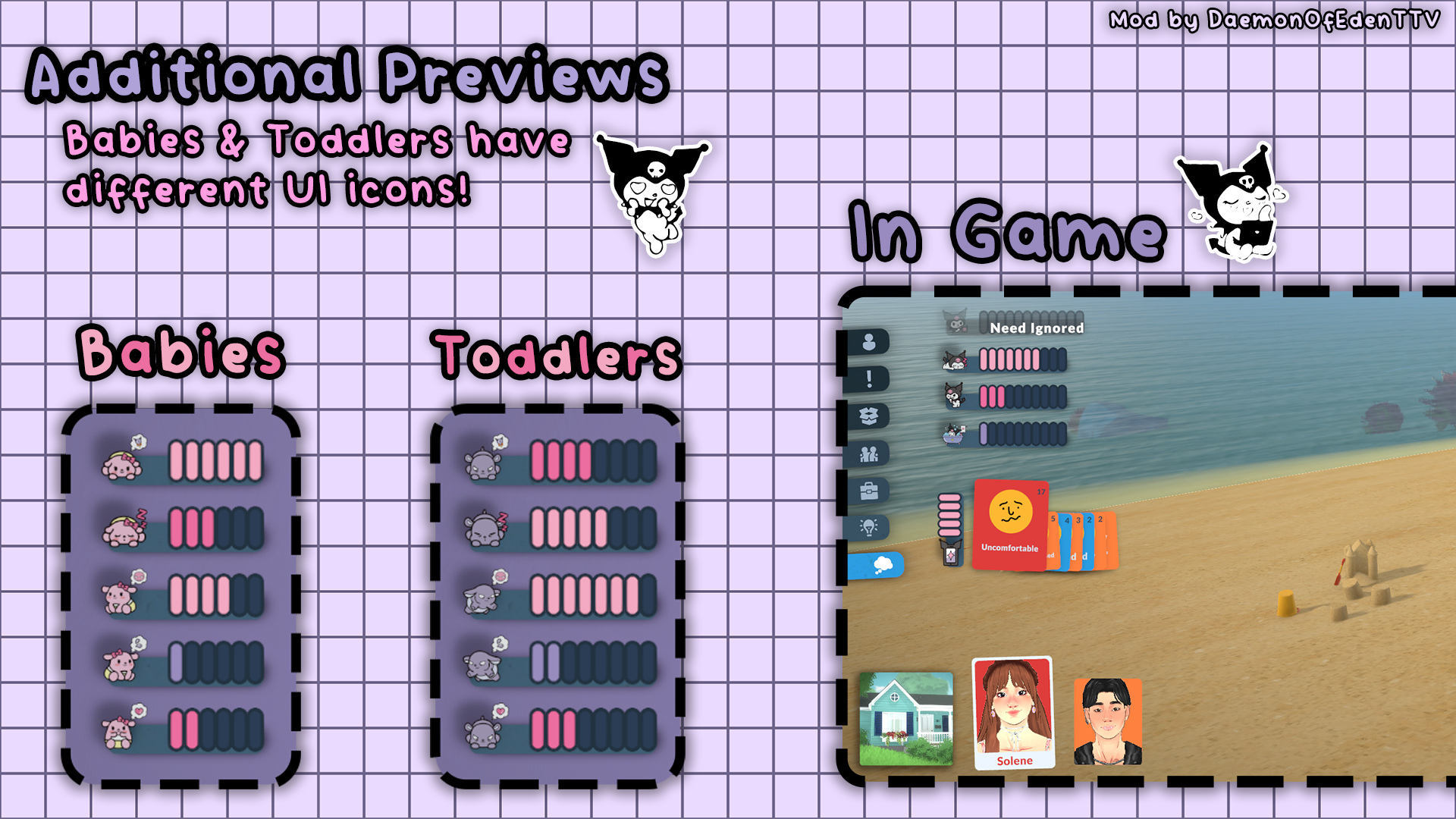 Kuromi Needs UI Icons and Recolor image 1