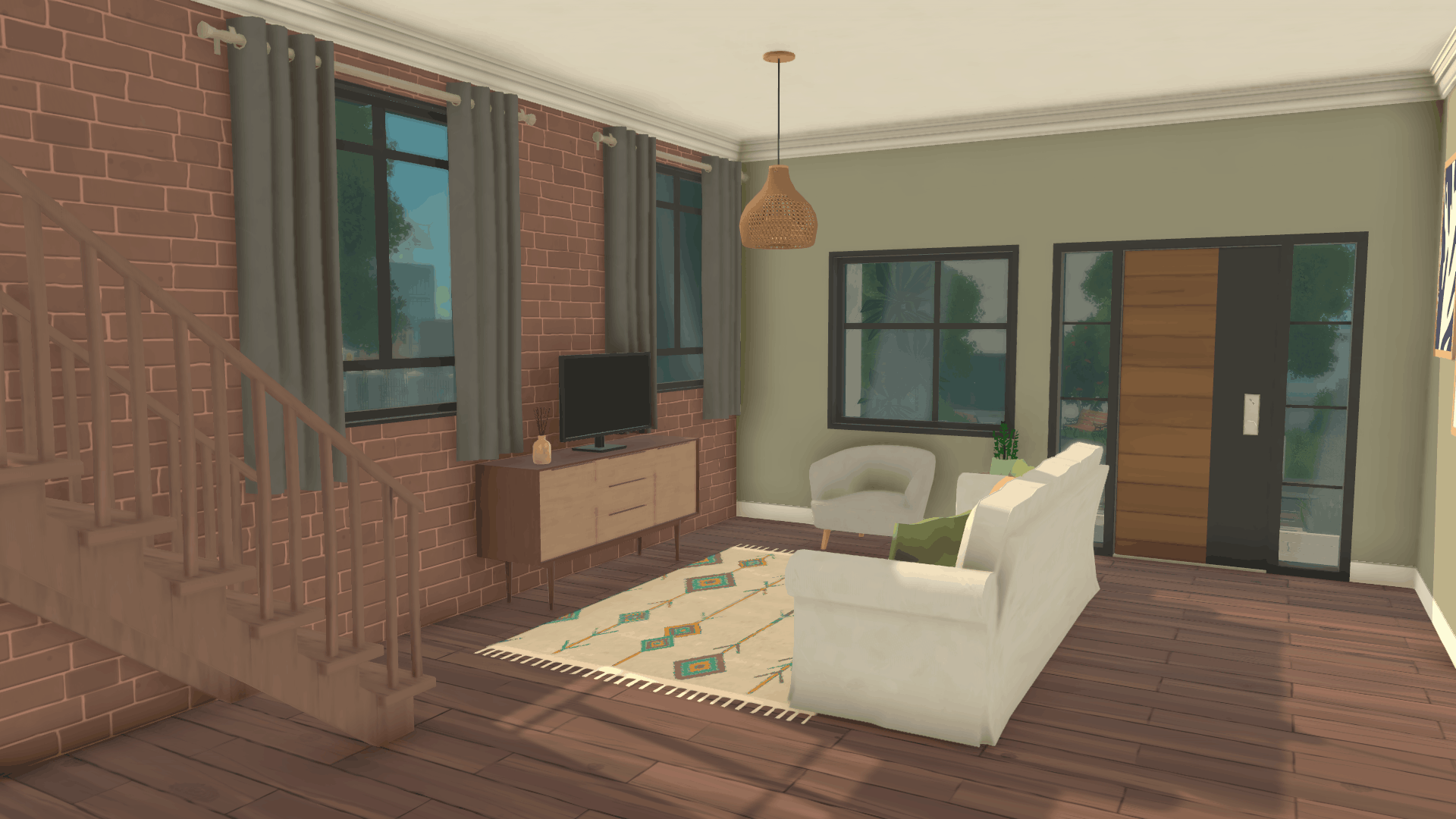 Gray Modern House image 3