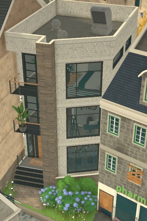 Simple modern brick townhouse <43k image 3