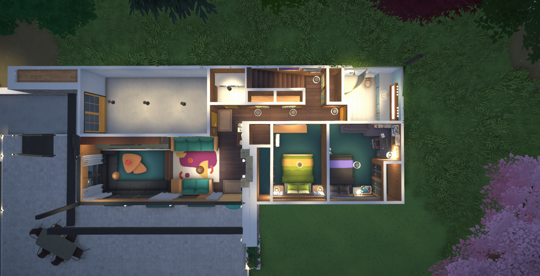 eclectic mid century modern house image 2