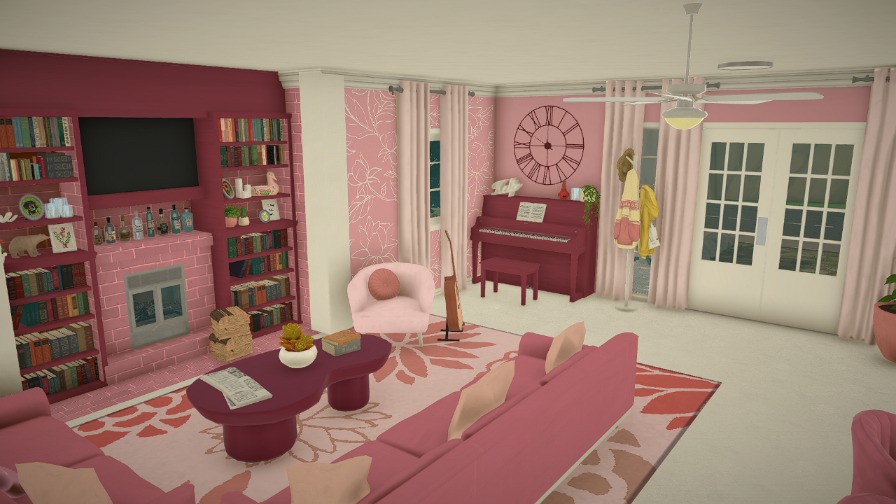 Spacious 1 bedroom 1.5 bathroom cute pink house image 4