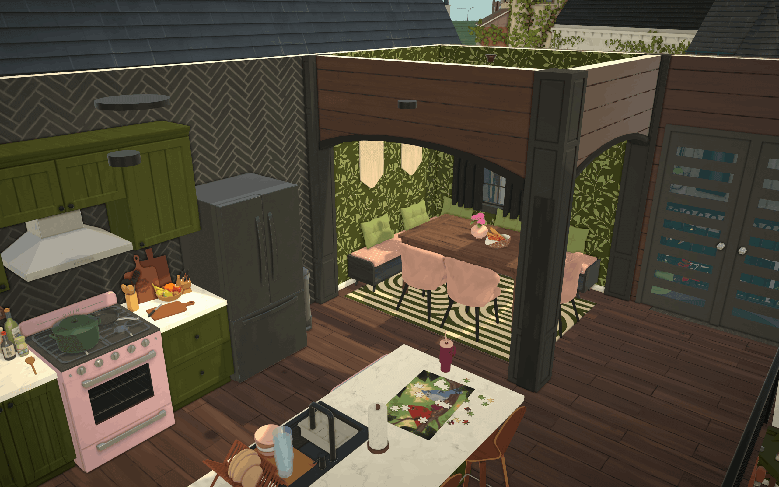 Modern Green Witch Townhouse image 3