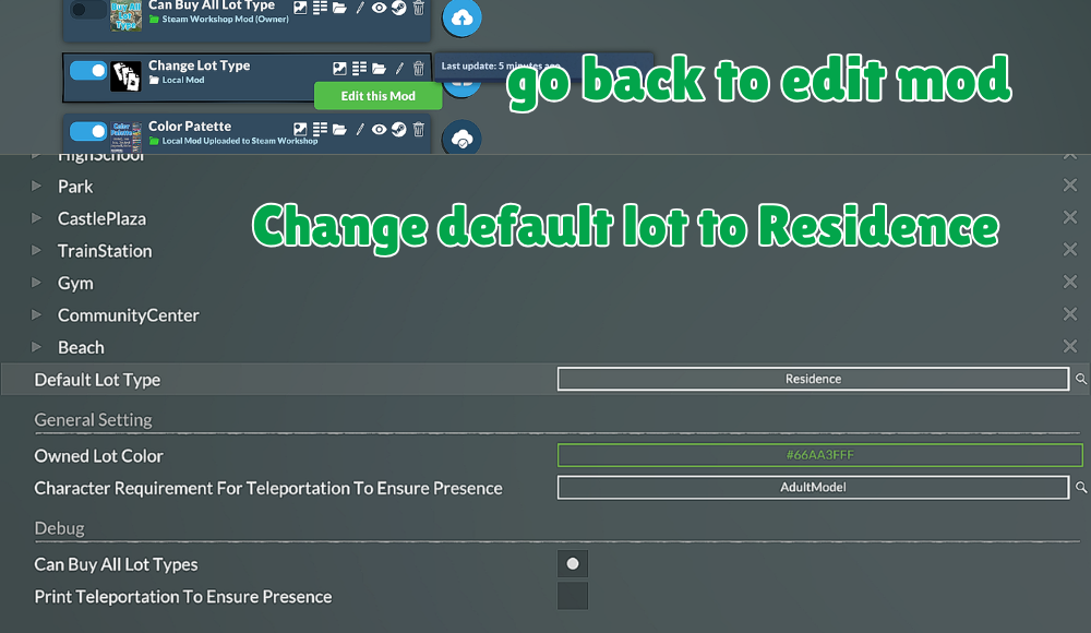 Change Lot Type. image 11