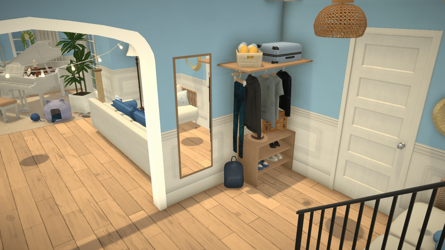 [FlaviaForesta] Light blue modern cottage image 20