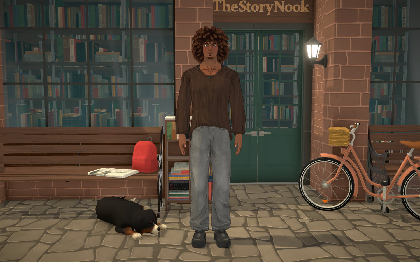 [vyx] PAM BG - Bookstore Entrance 02 image 1