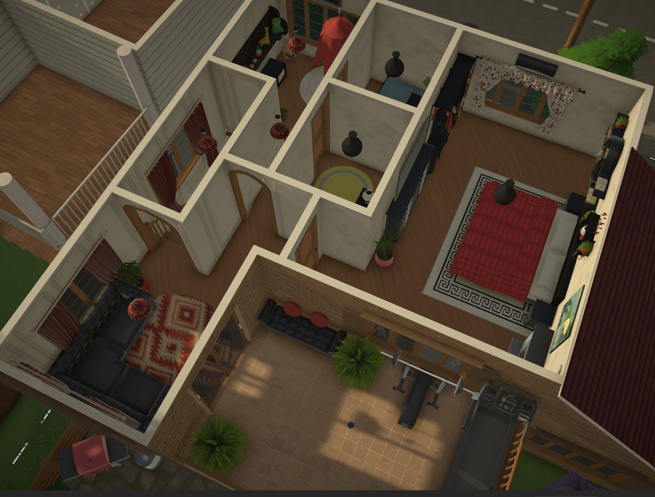 Beige Brick Family House image 4