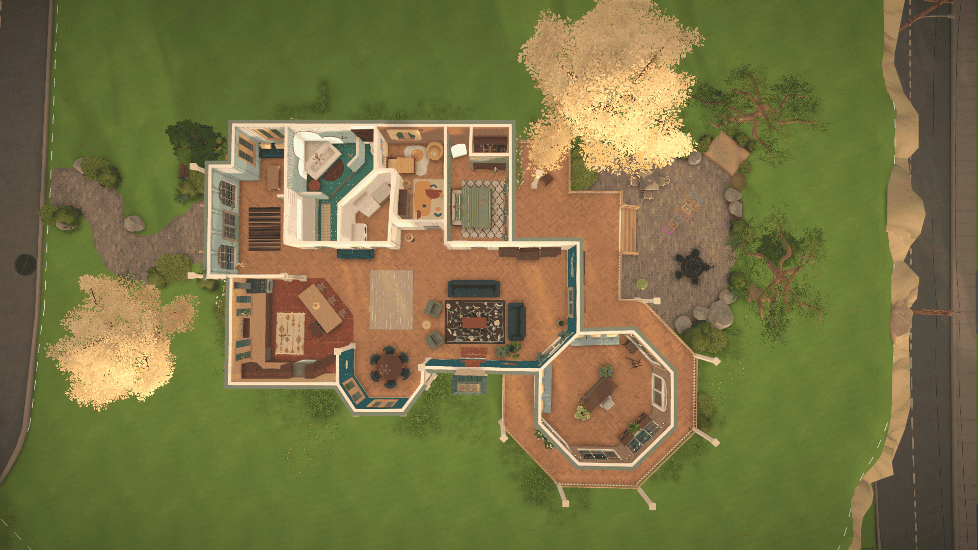 Casinha clássica verde e branca image 9