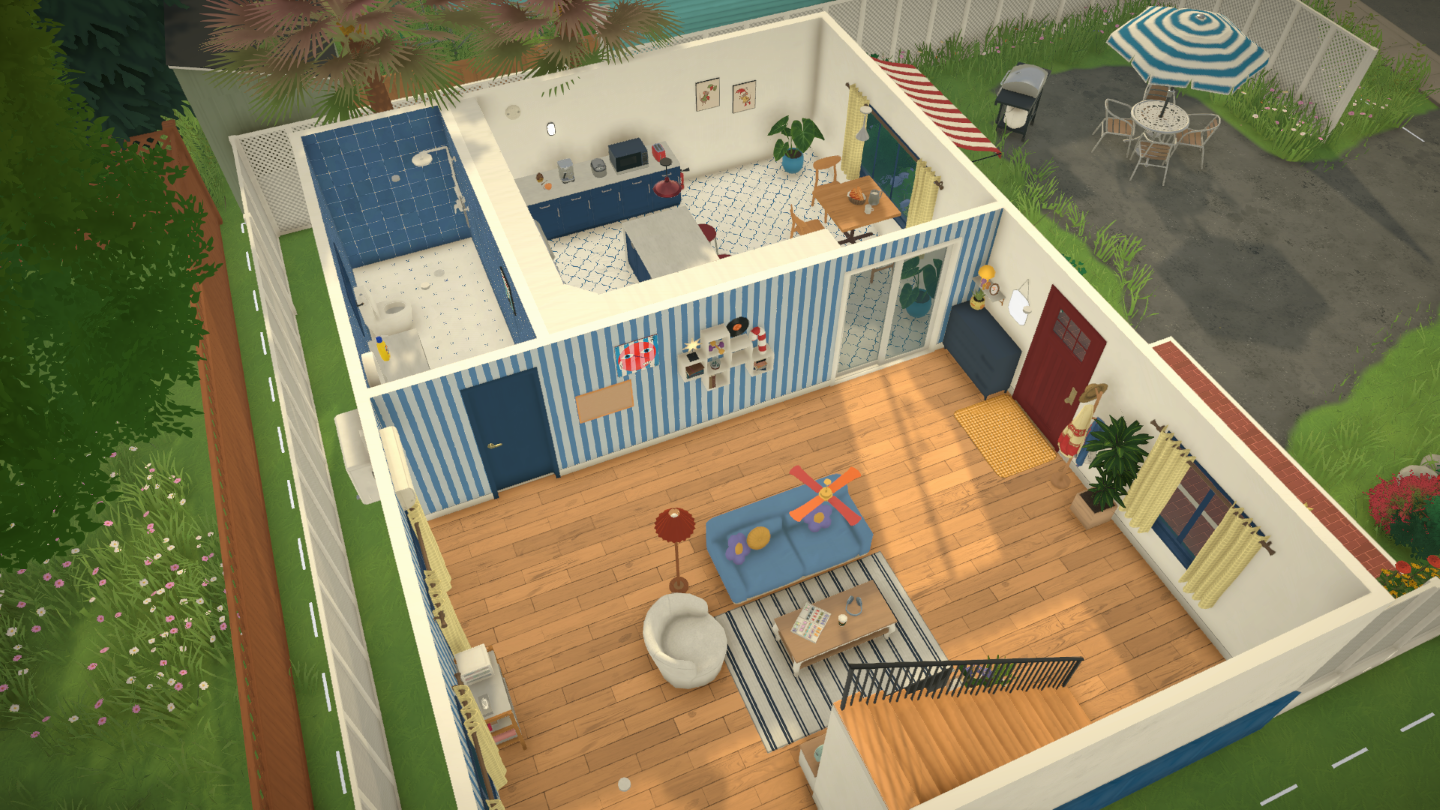 【05】Red and blue little house image 4