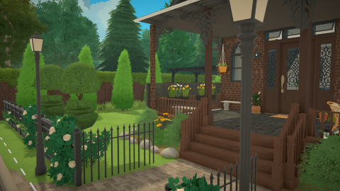 Victorian House and Gardens by TofuCryptid image 2