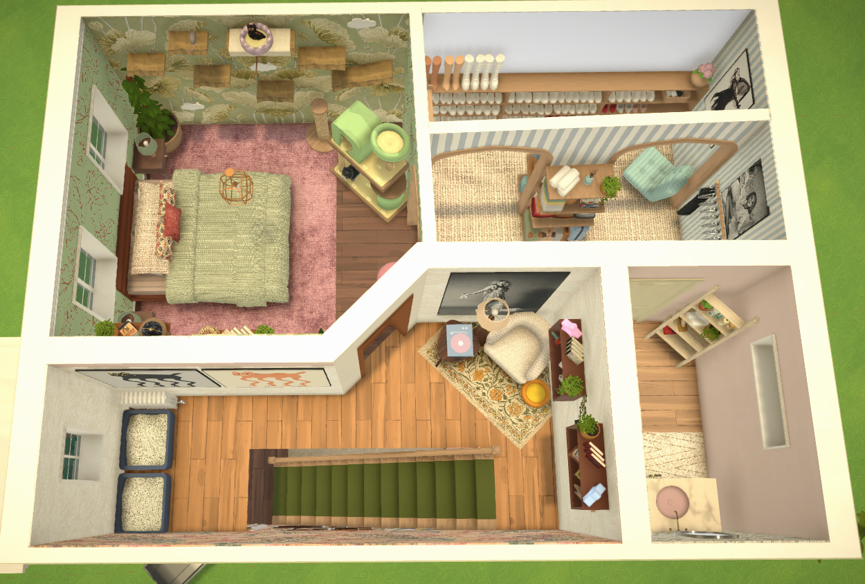 bea's 3 story apartment, top floor unfurnished image 2