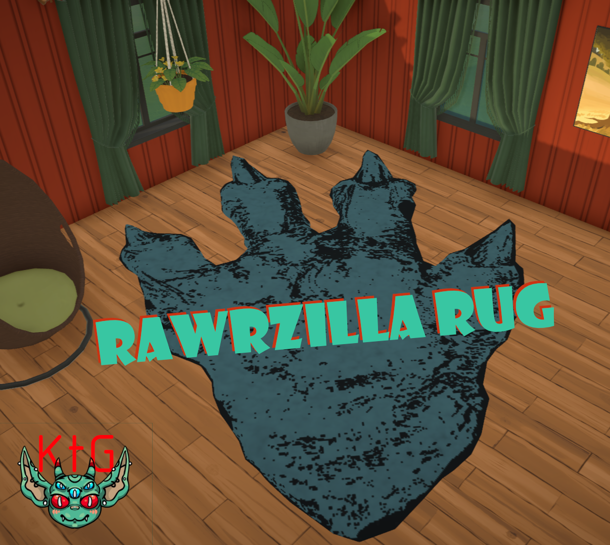 {KtG} Rawrzilla Rug image 1