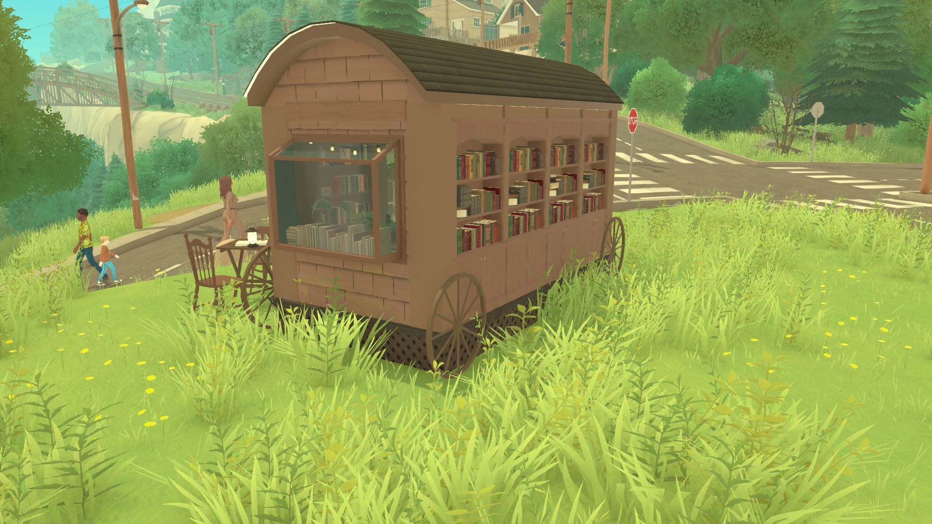 Traveling Library Book Cart Caravan image 3