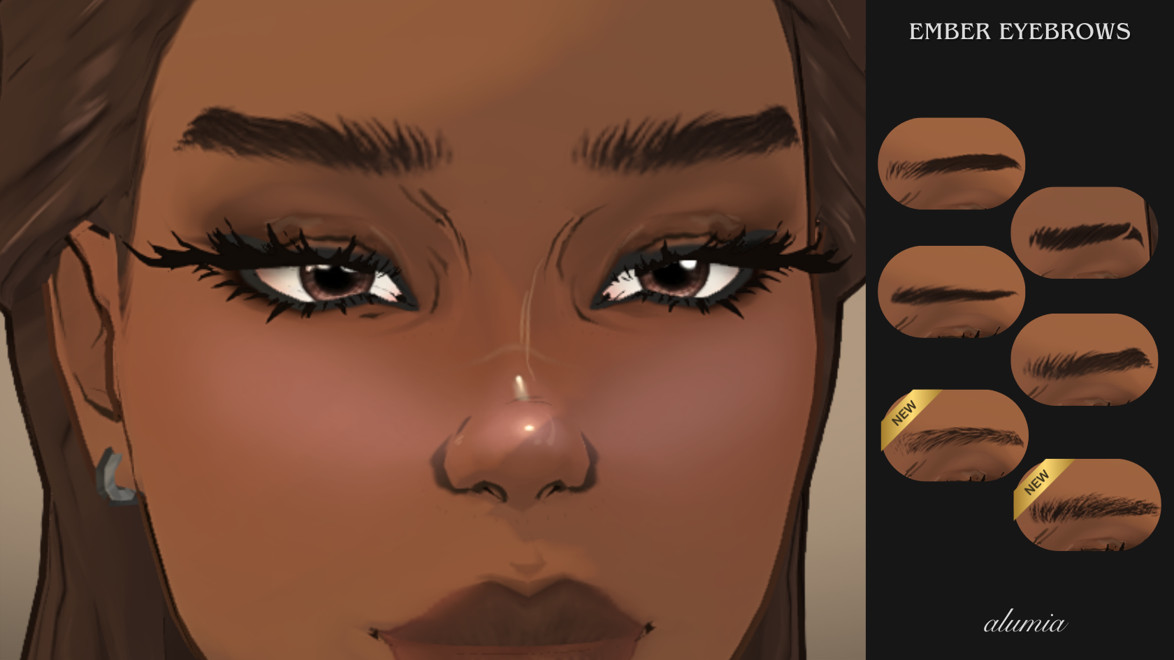 Ember Eyebrows [6 types] image 1