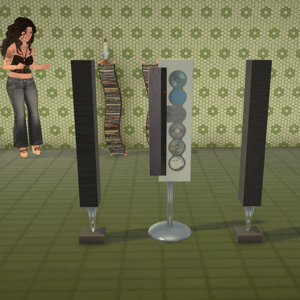 Count Raqula's 90s Standing CD Player with Speakers image 1