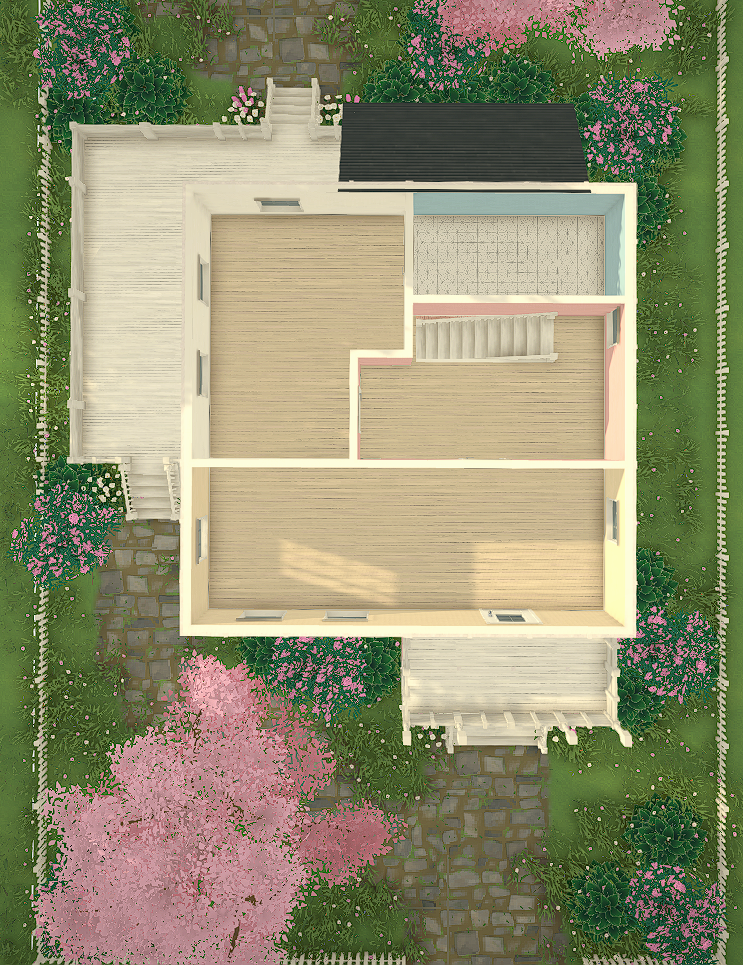 Cute Pink Flowery House image 3