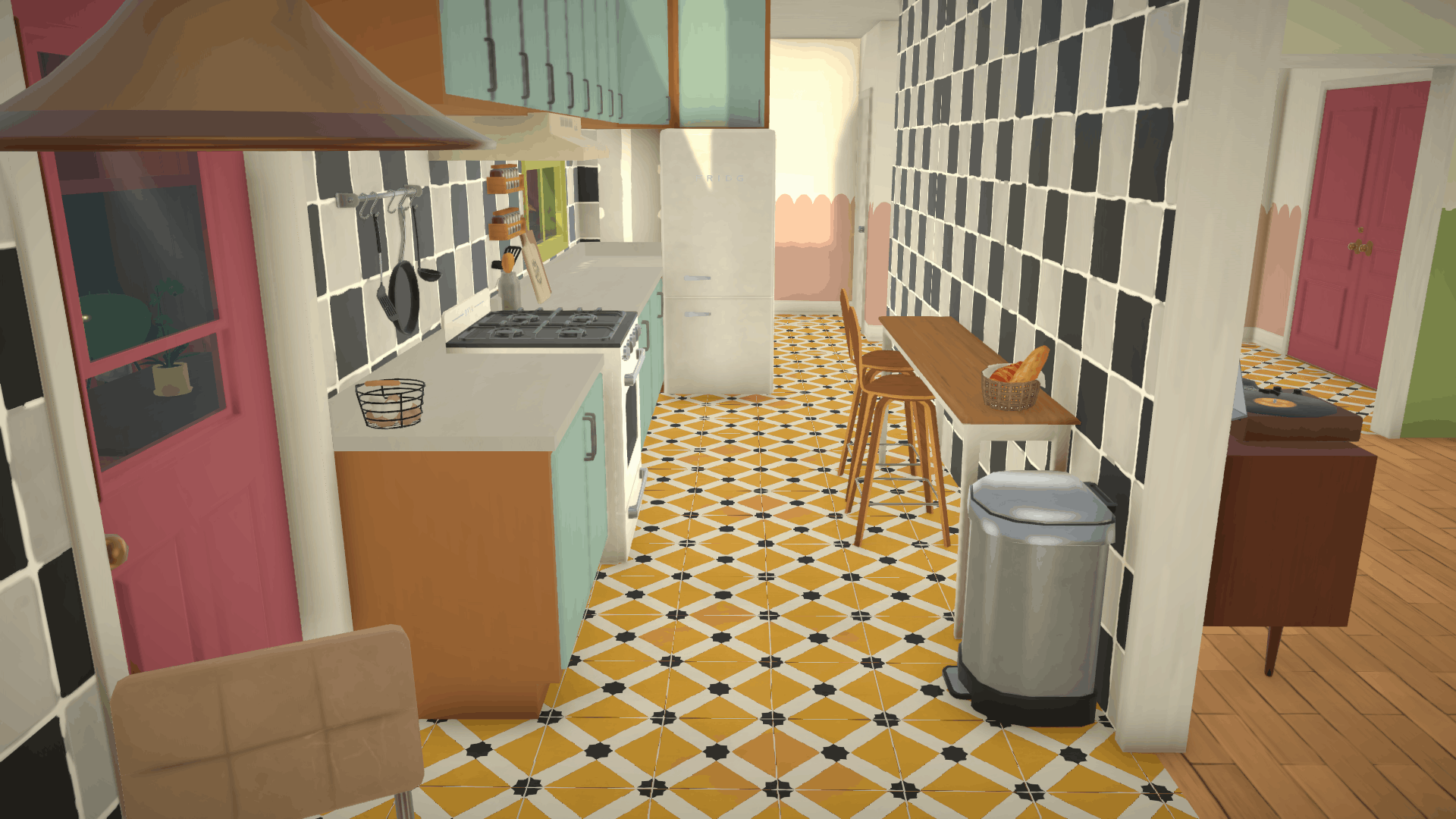Pink Midcentury Home image 3