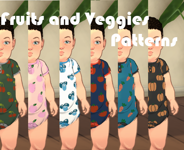 Fruits and Veggies Patterns image 1