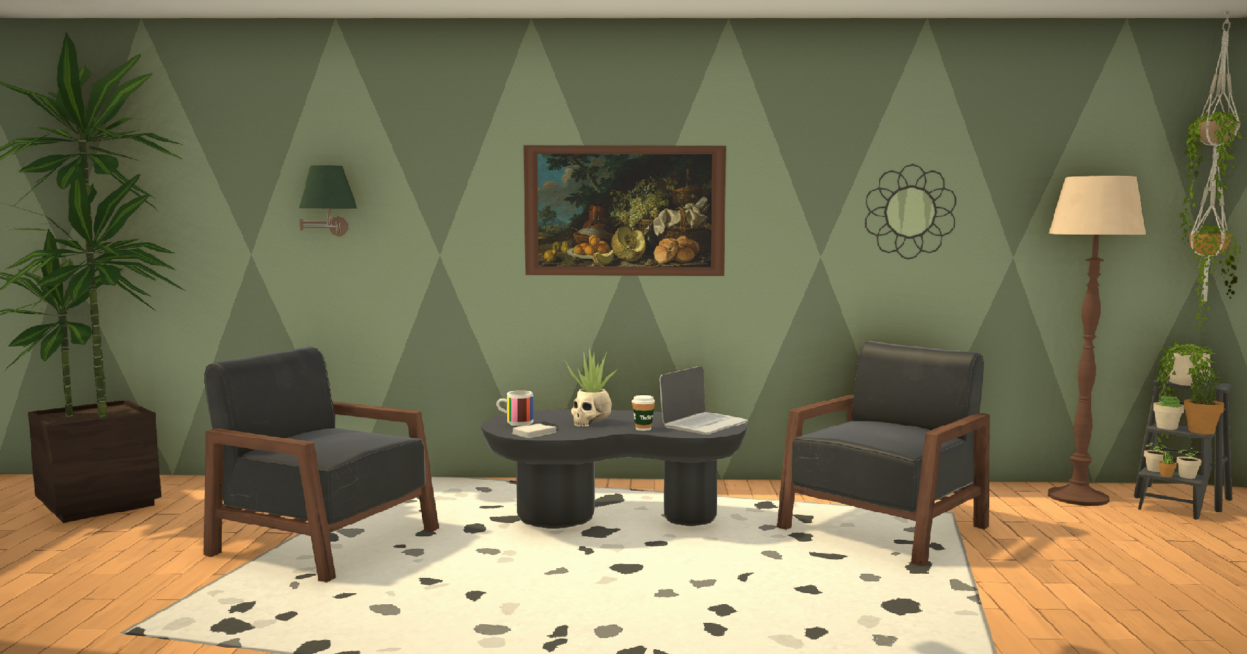 [TEA] Large Diamonds Wall Paint image 2