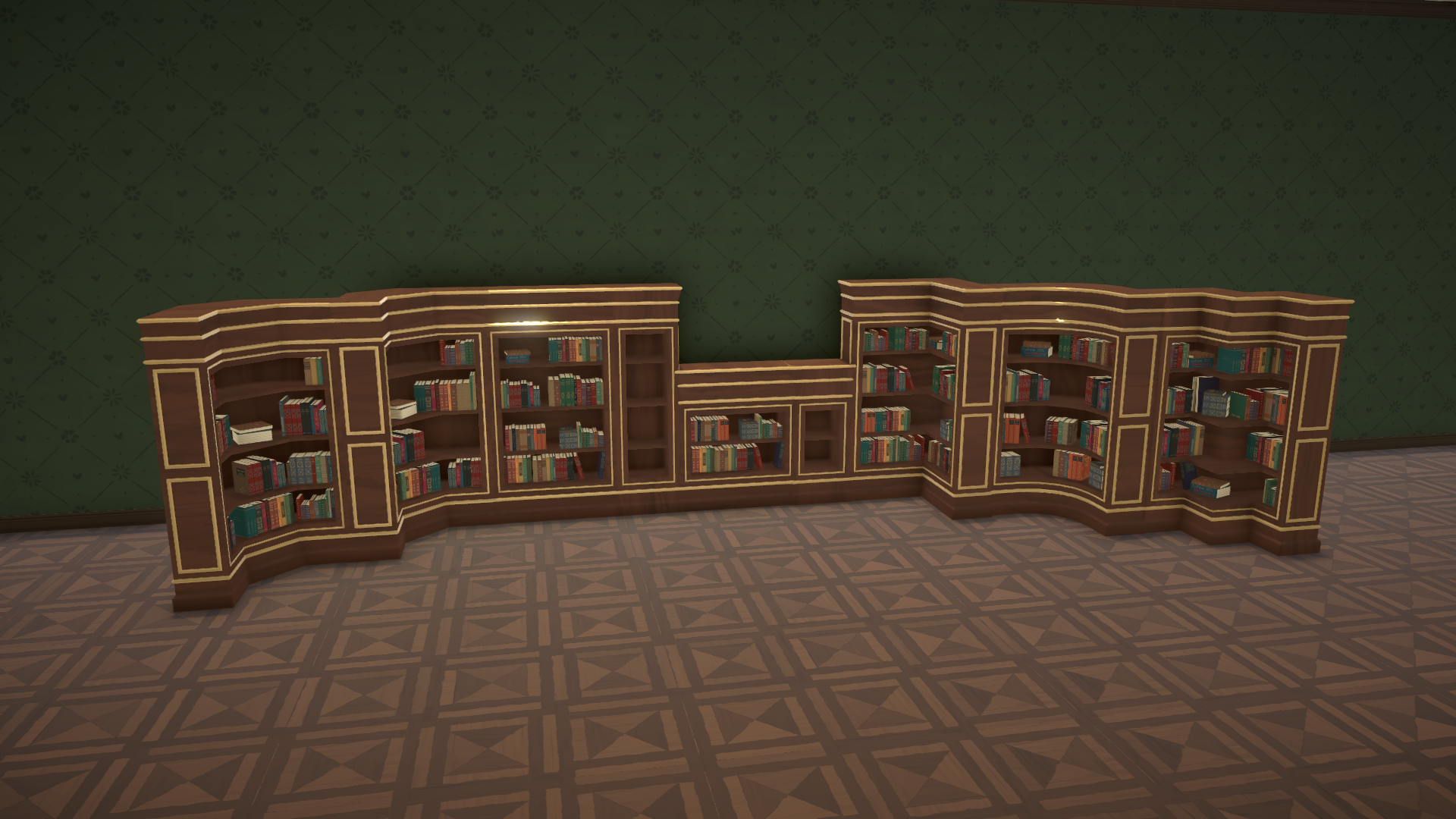 [Doki3D] Grand Bookshelf Set image 1