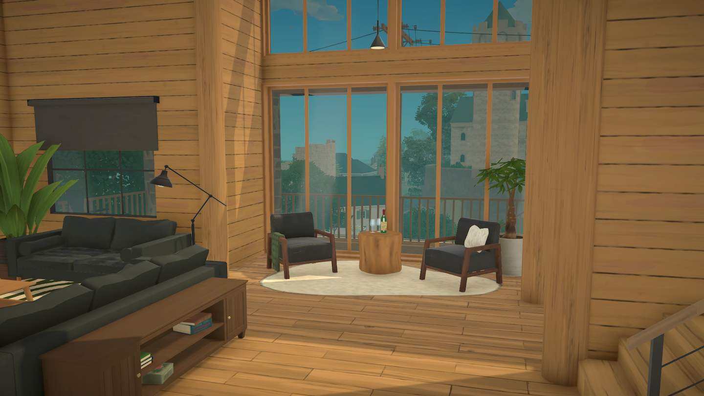 Lofted Log Cabin Starter Home | No CC No Mods image 6