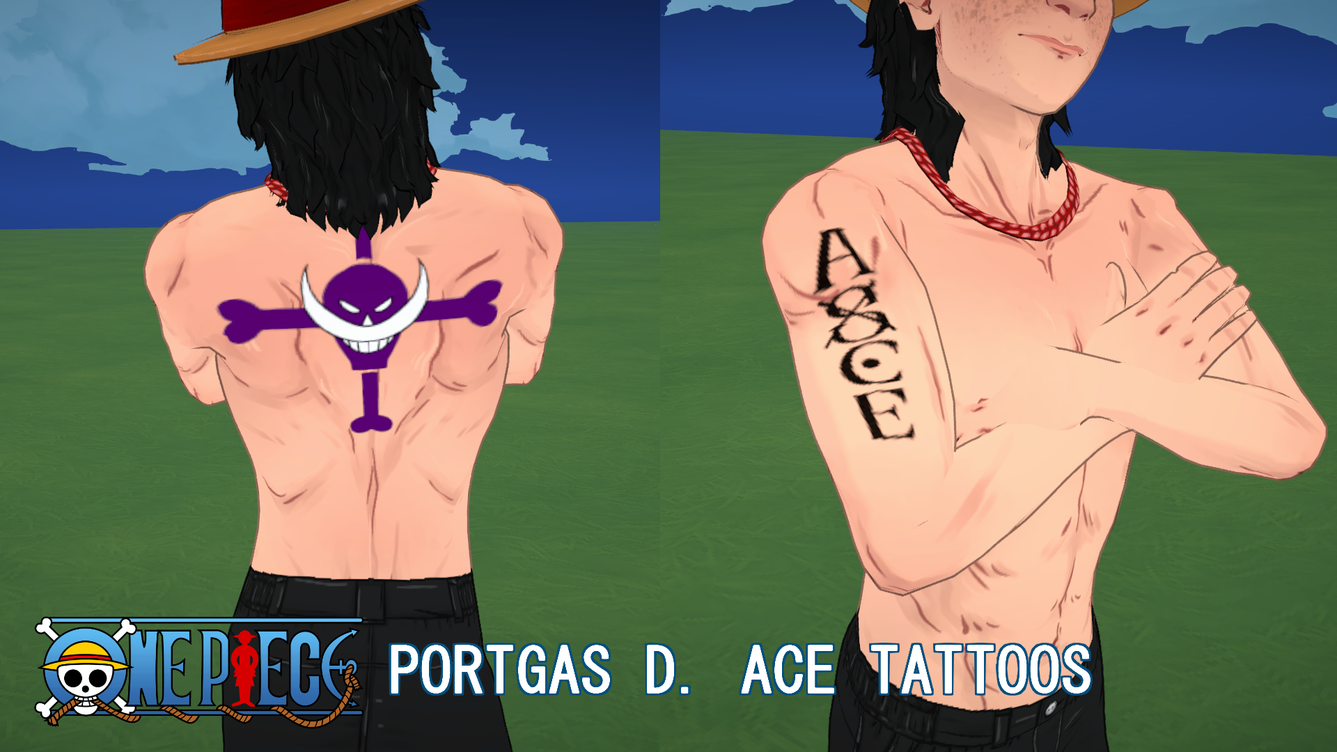 Ace's Tattoos (One Piece) image 1