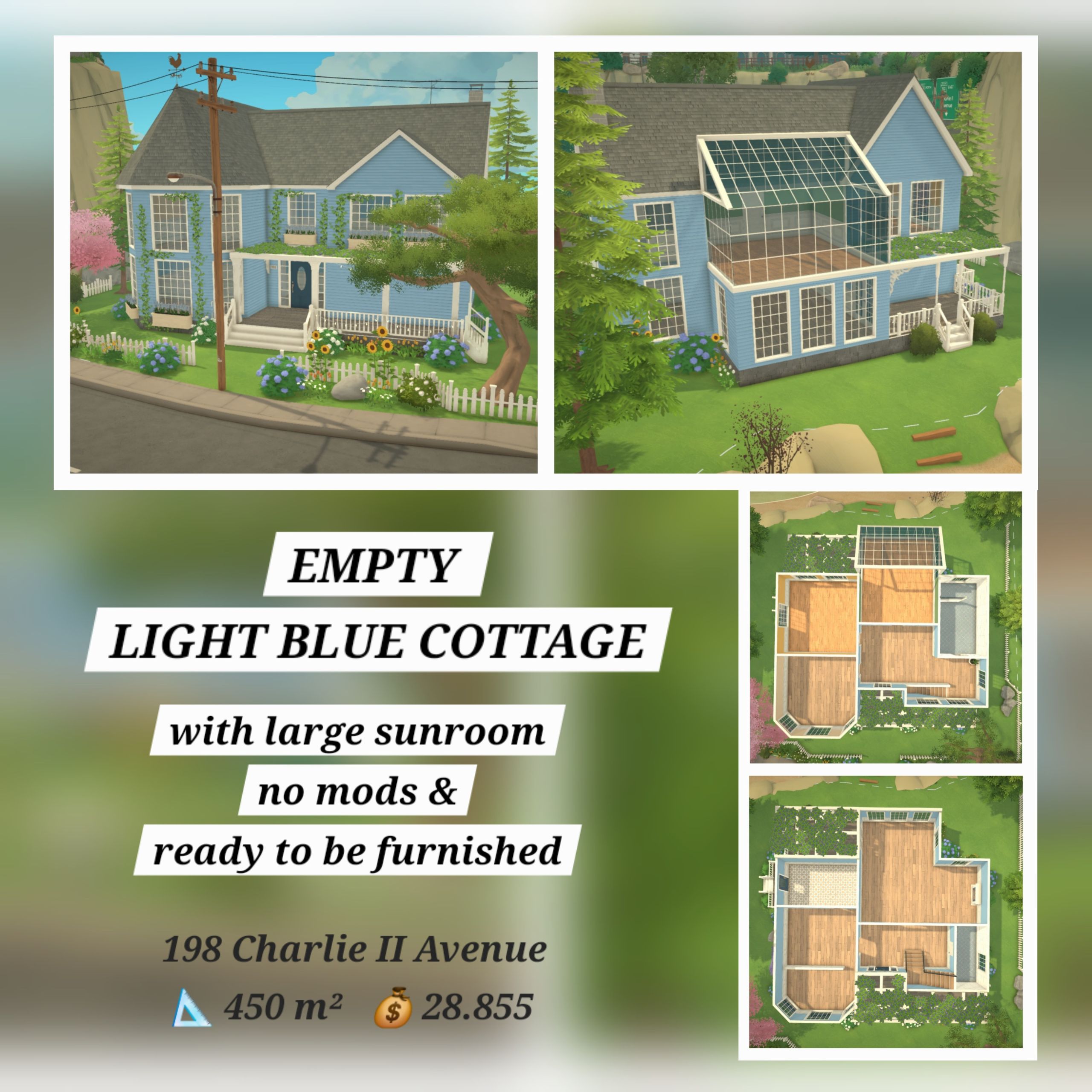 [FlaviaForesta] Empty light blue Cottage image 1