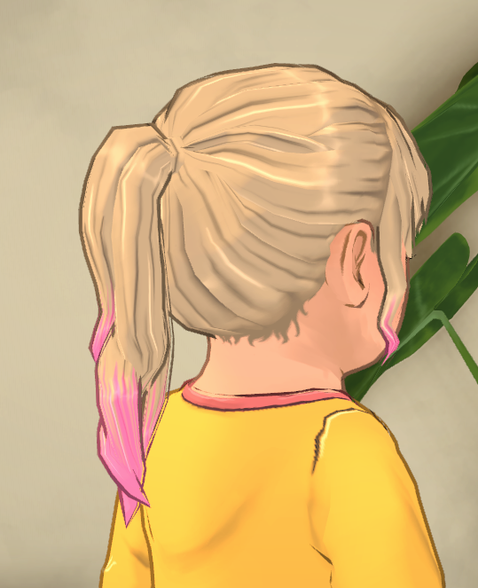 [Toddler] Hair "PonytailLongbangs" image 2