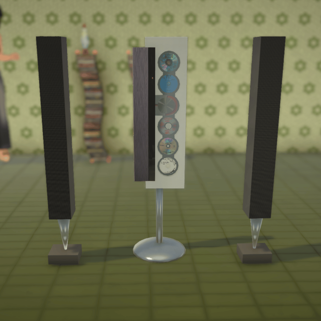 Count Raqula's 90s Standing CD Player with Speakers image 2