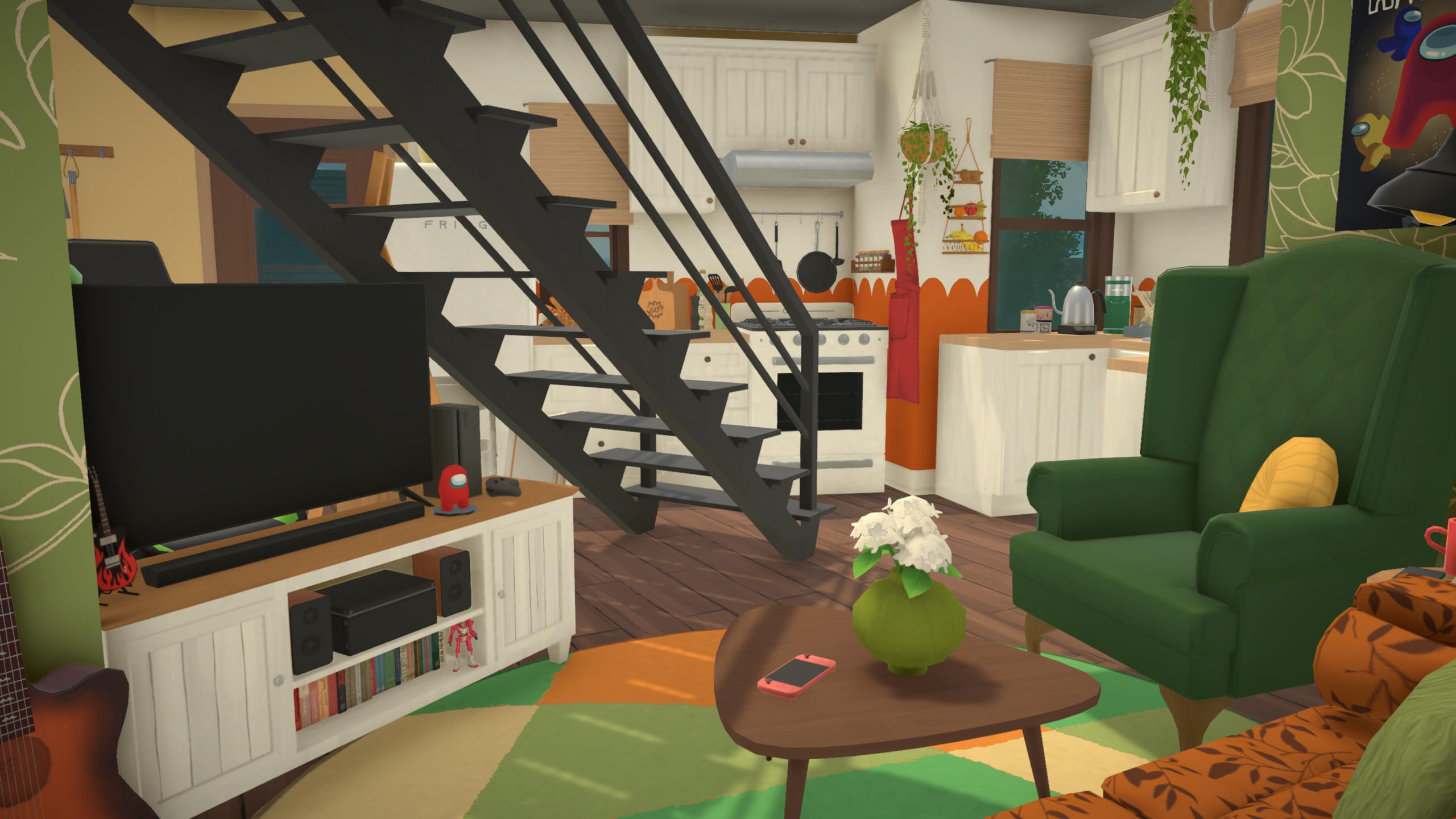 Green-orange flat image 6