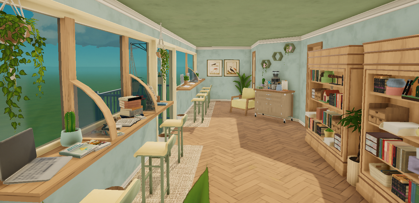 cat cafe/studying space image 9