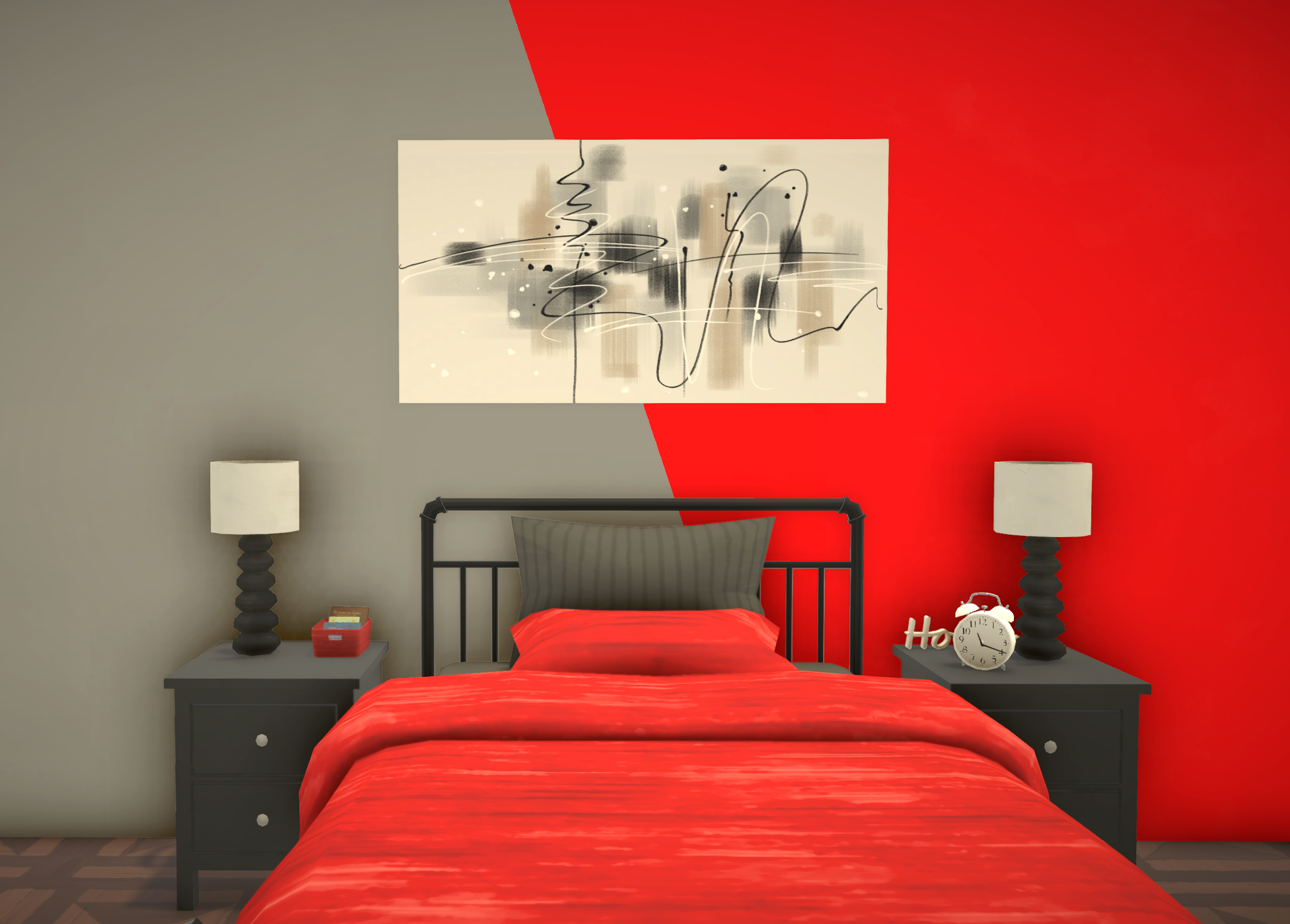 [TEA] Diagonal Transition Wall Paint A image 5