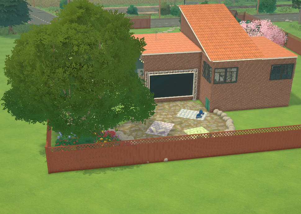 mini split level  w/pond + outdoor theatre image 9