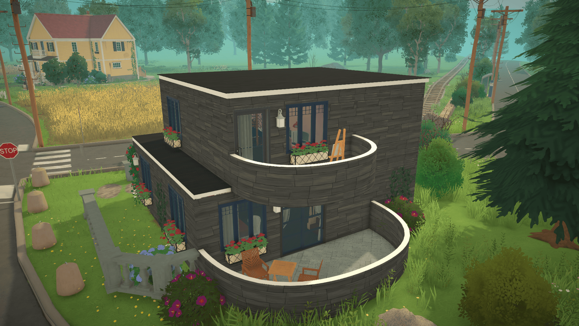 小型複式獨立屋 Modern Corner Villa with Curved Terrace image 2