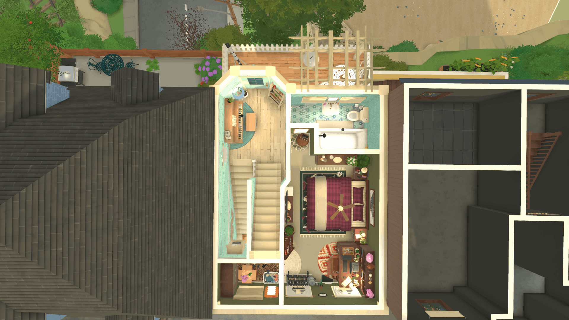 Trans Pride townhouse- Pink & Blue 4 Story Family Home image 3