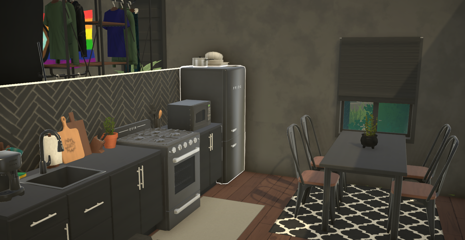 Small Black Platform Home image 3