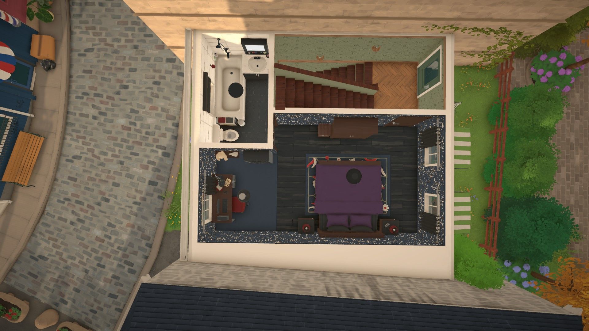 Cozy blue town house image 4